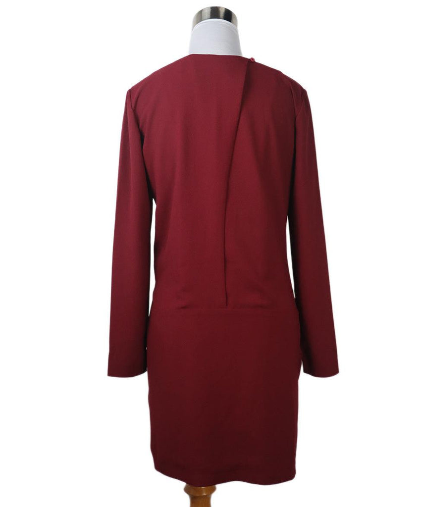 IRO Burgundy Silk Dress sz 4 - Michael's Consignment NYC