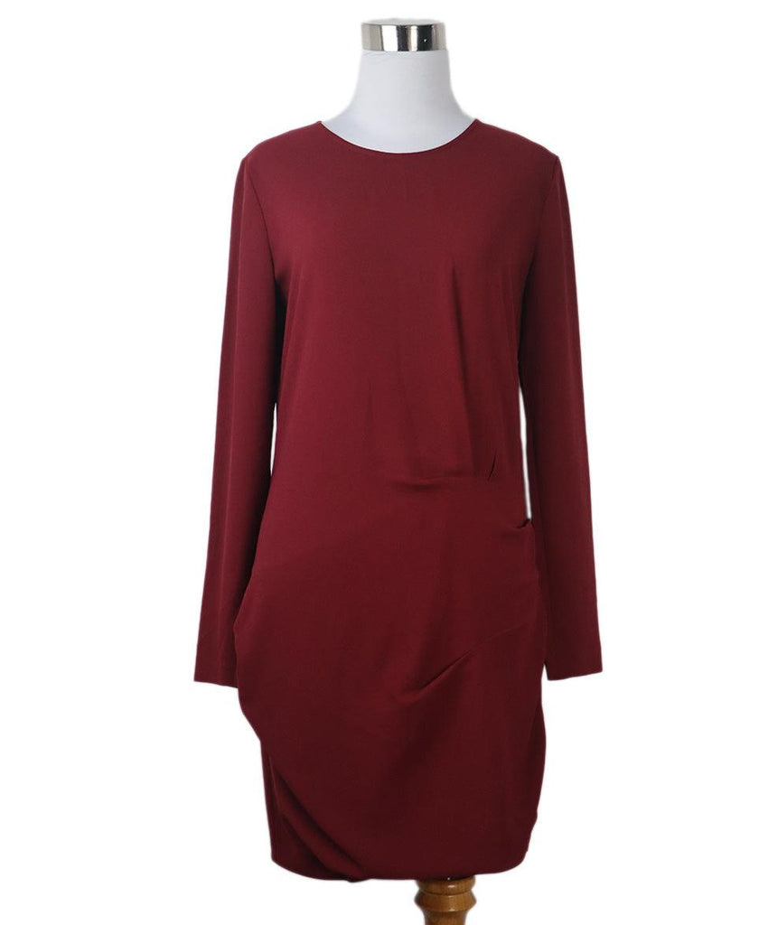 IRO Burgundy Silk Dress sz 4 - Michael's Consignment NYC