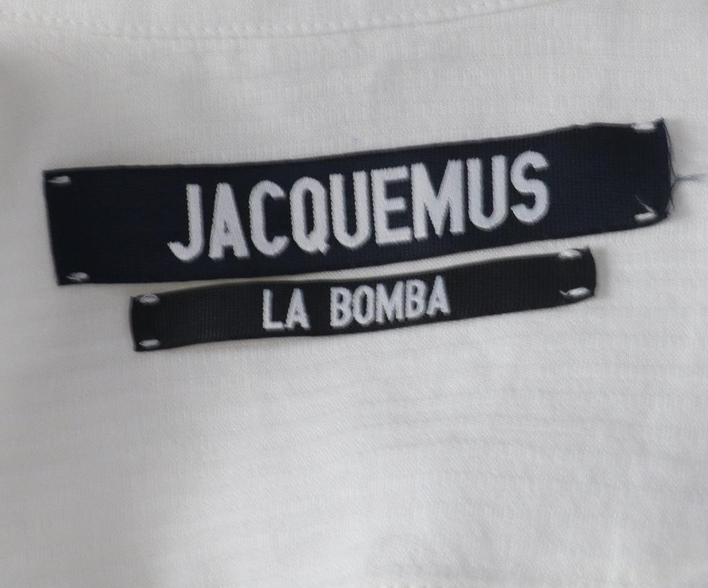 Jacquemus White Linen Cotton Dress sz 2 - Michael's Consignment NYC