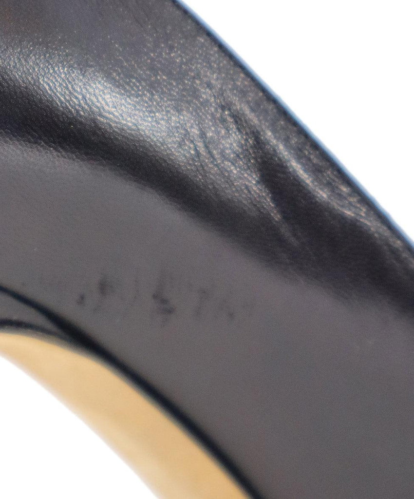 Jimmy Choo Black Leather Peep Toe Heels sz 6 - Michael's Consignment NYC
