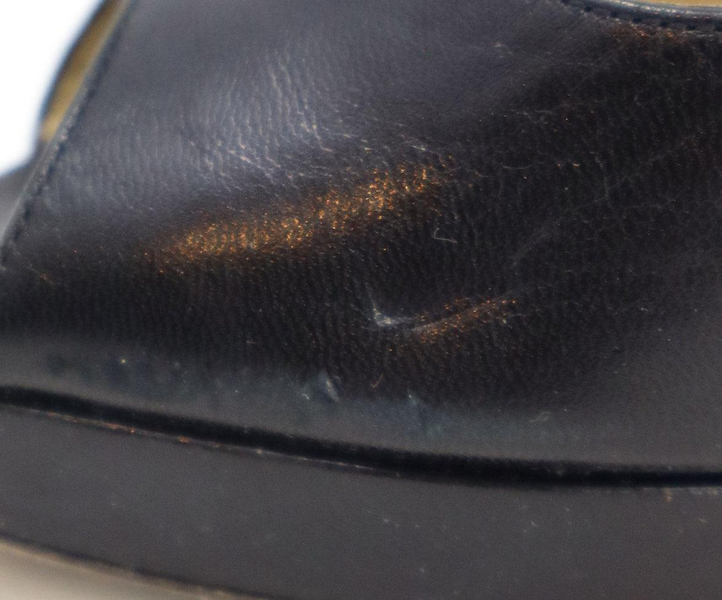 Jimmy Choo Black Leather Peep Toe Heels sz 6 - Michael's Consignment NYC