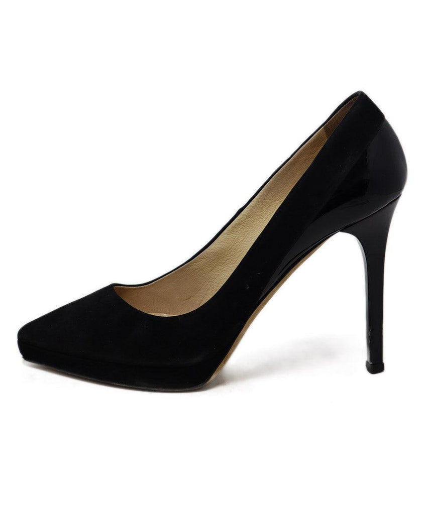 Jimmy Choo Black Suede & Patent Leather Heels sz 5.5 - Michael's Consignment NYC