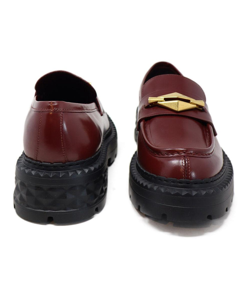 Jimmy Choo Burgundy Leather Platform Loafers sz 9 - Michael's Consignment NYC