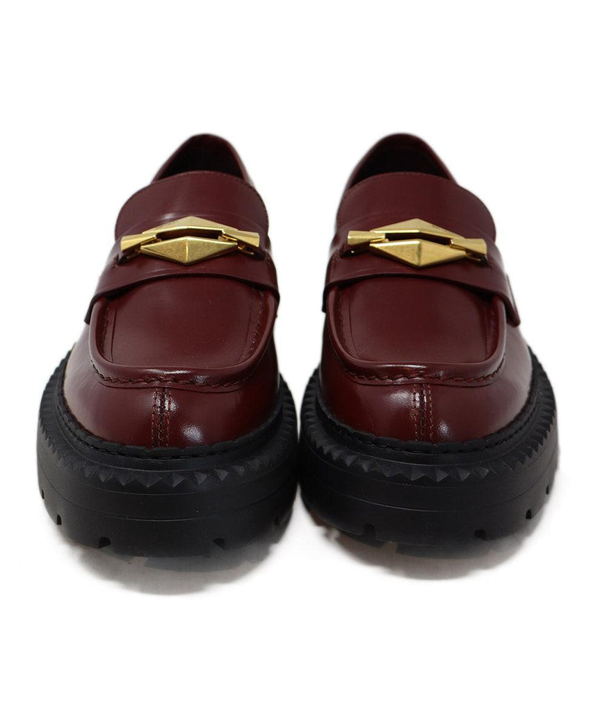 Jimmy Choo Burgundy Leather Platform Loafers sz 9 - Michael's Consignment NYC