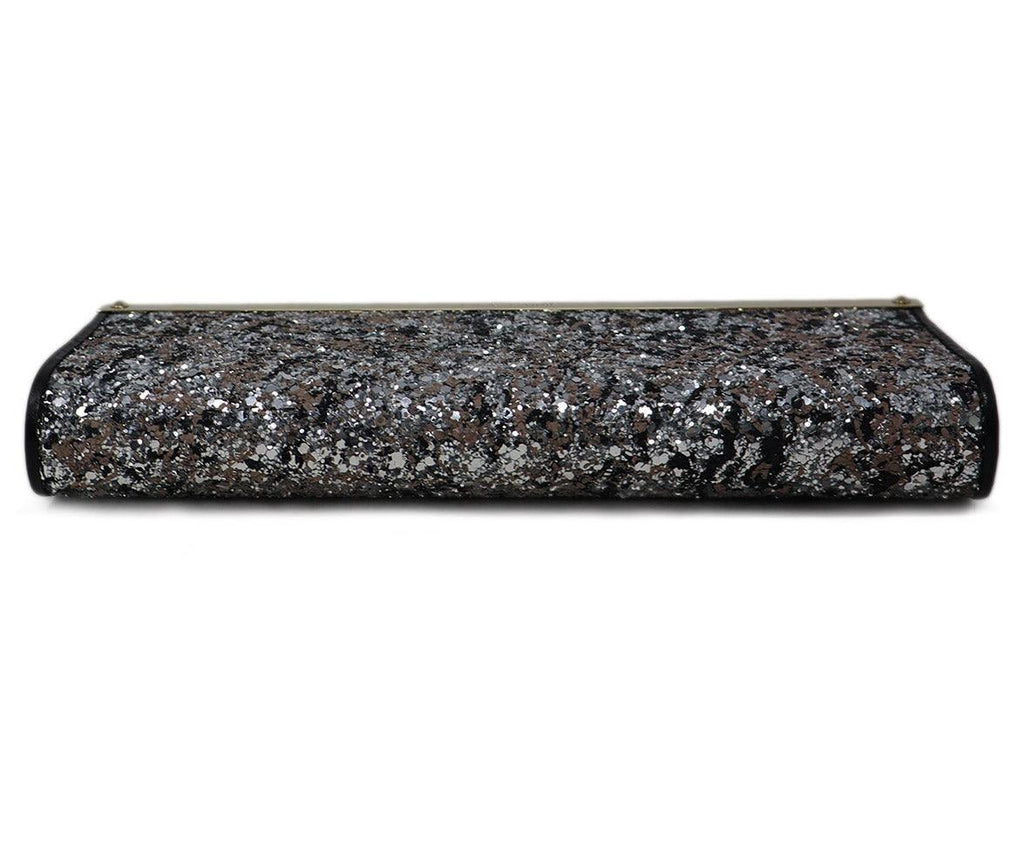 Jimmy Choo Metallic Glitter Clutch - Michael's Consignment NYC
