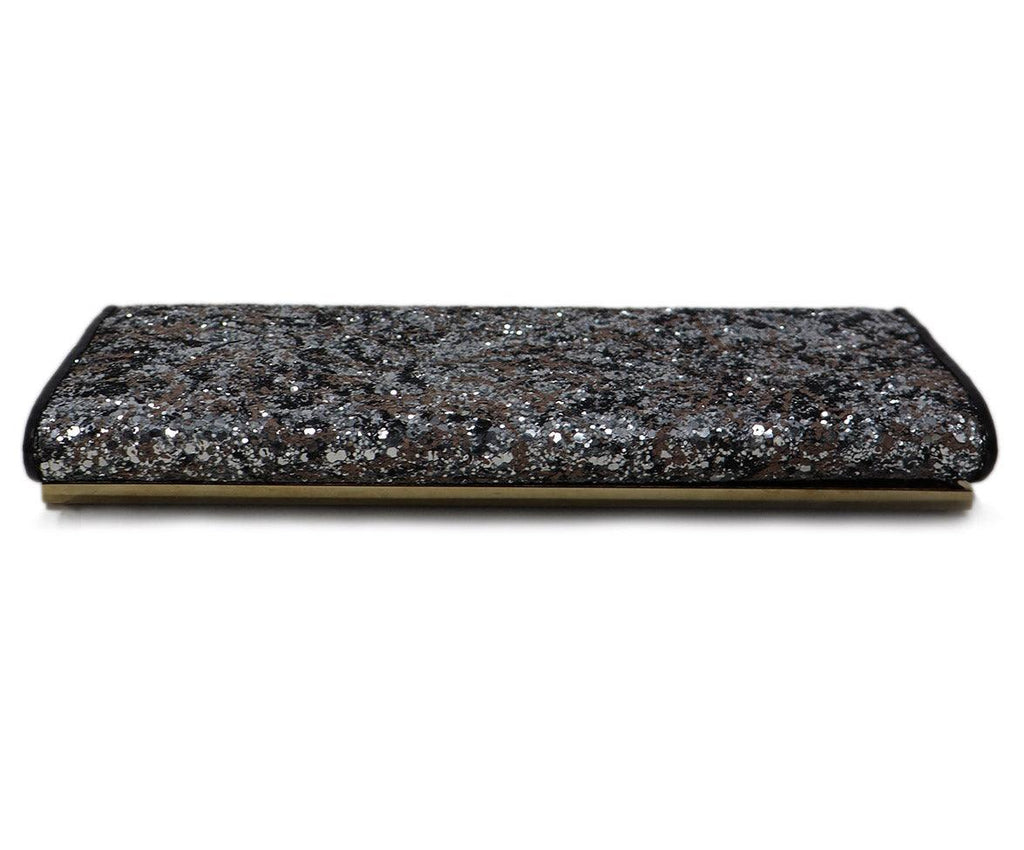 Jimmy Choo Metallic Glitter Clutch - Michael's Consignment NYC