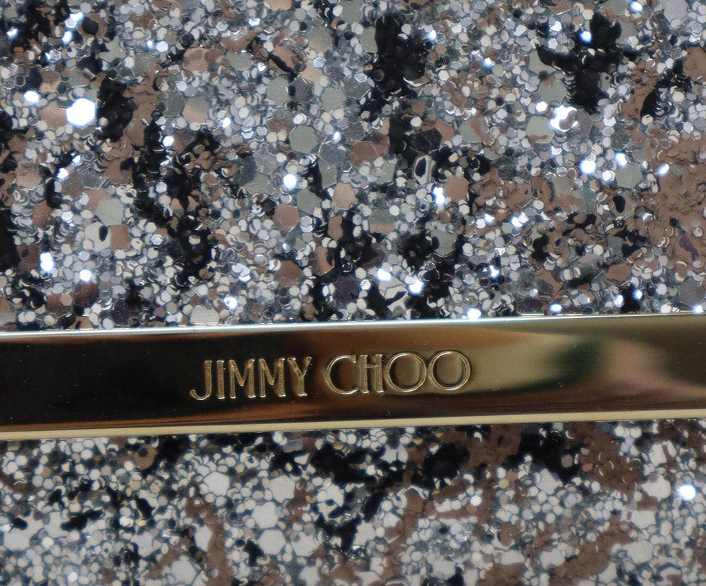 Jimmy Choo Metallic Glitter Clutch - Michael's Consignment NYC