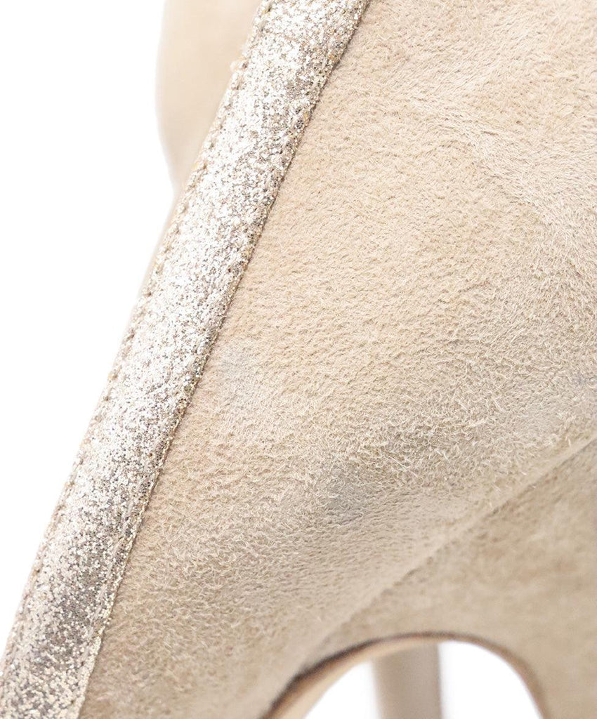 Jimmy Choo Tan & Gold Heels sz 8 - Michael's Consignment NYC