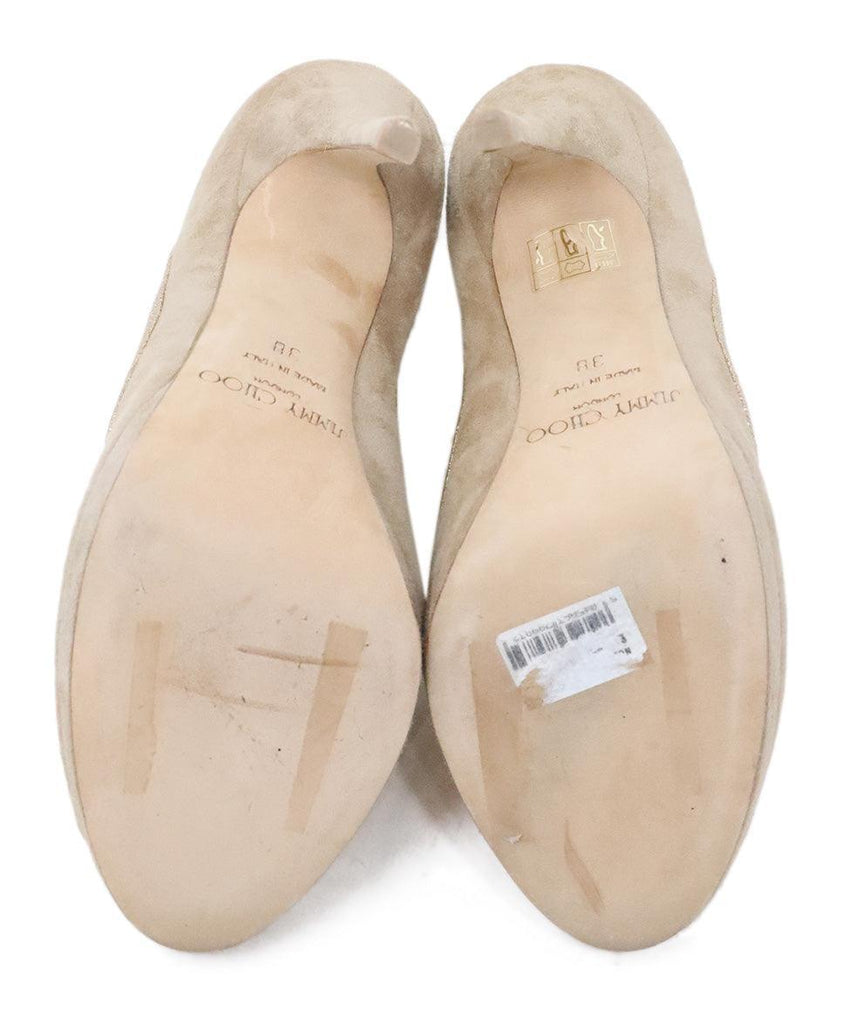 Jimmy Choo Tan & Gold Heels sz 8 - Michael's Consignment NYC