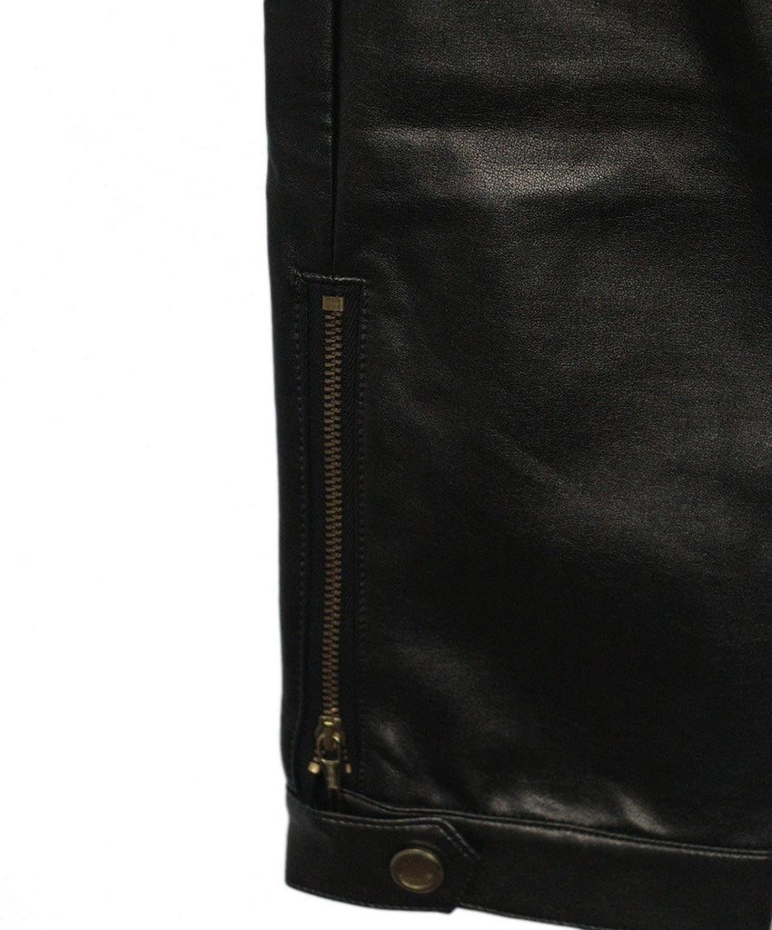 Justcavalli Pewter Metallic Trim Pants sz 12 - Michael's Consignment NYC
