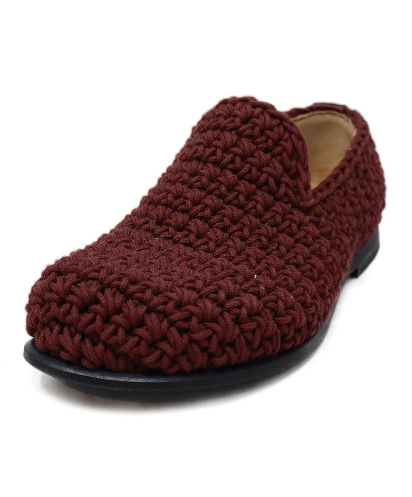 JW Anderson Burgundy Knit Shoes sz 7 - Michael's Consignment NYC