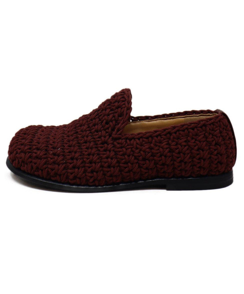 JW Anderson Burgundy Knit Shoes sz 7 - Michael's Consignment NYC