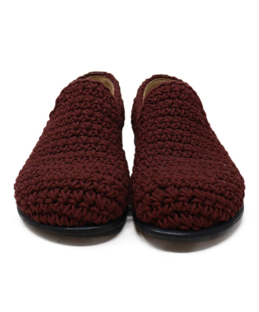 JW Anderson Burgundy Knit Shoes sz 7 - Michael's Consignment NYC
