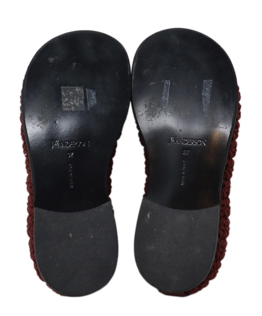 JW Anderson Burgundy Knit Shoes sz 7 - Michael's Consignment NYC