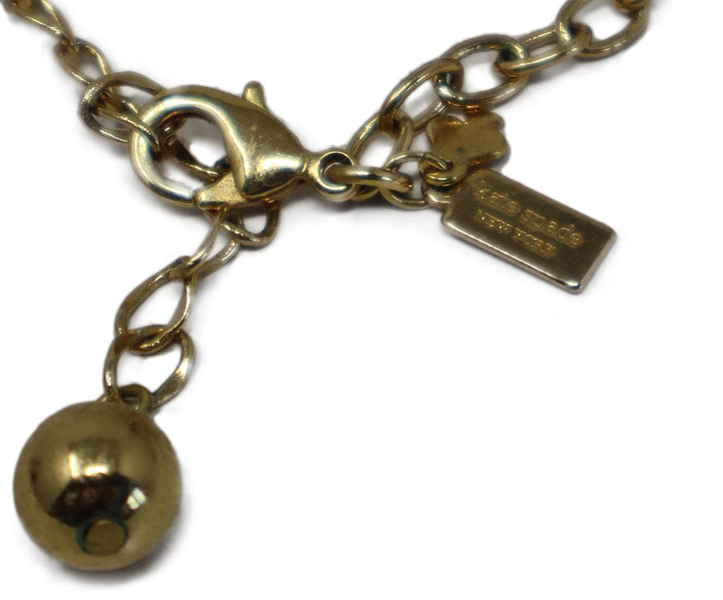 Kate Spade Brown Lucite & Gold Link Necklace - Michael's Consignment NYC
