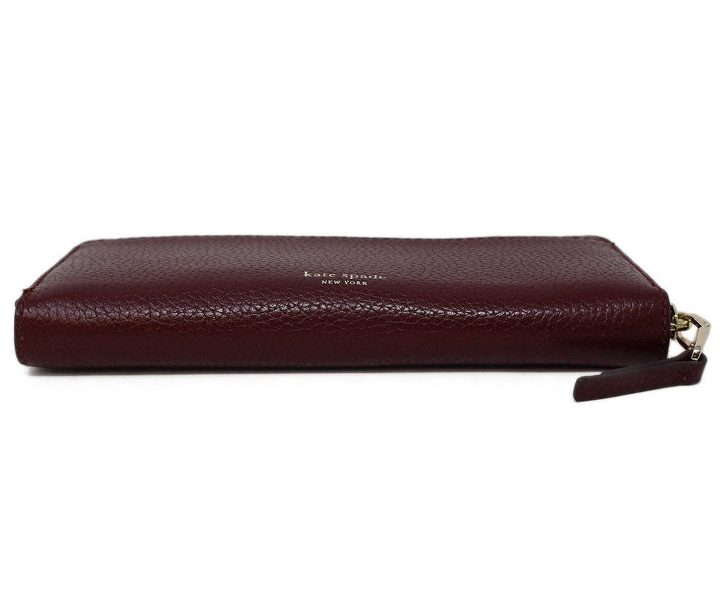 Kate Spade Burgundy Leather Wallet - Michael's Consignment NYC