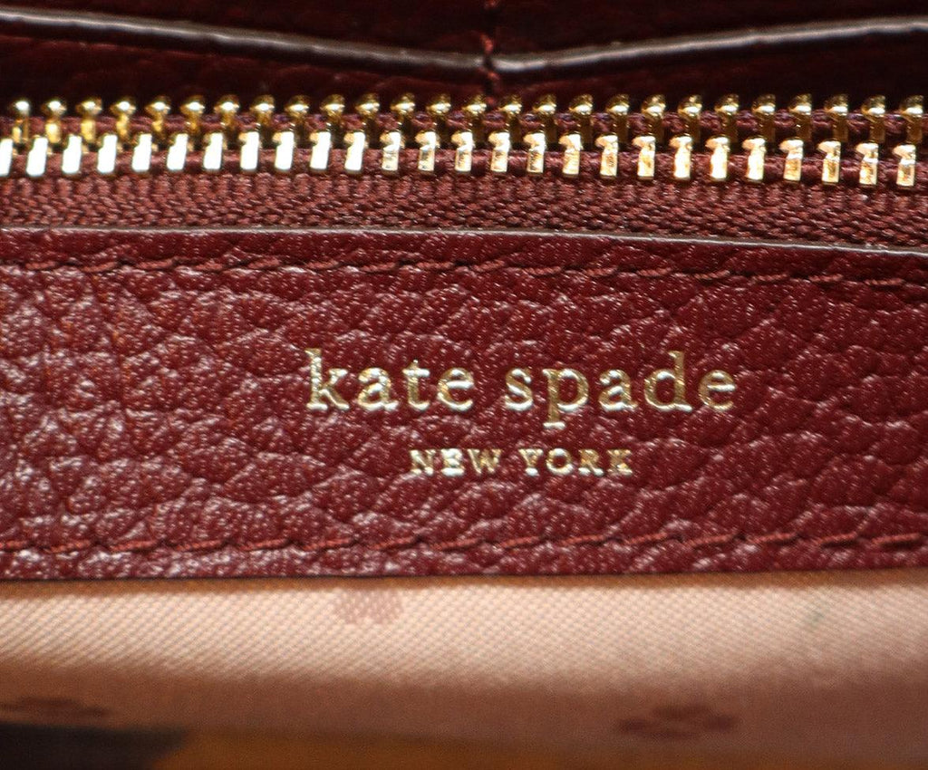 Kate Spade Burgundy Leather Wallet - Michael's Consignment NYC