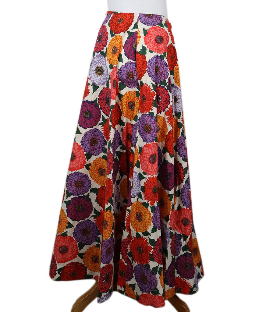 La Double J Floral Print Cotton Skirt sz 4 - Michael's Consignment NYC