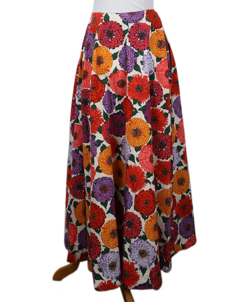 La Double J Floral Print Cotton Skirt sz 4 - Michael's Consignment NYC