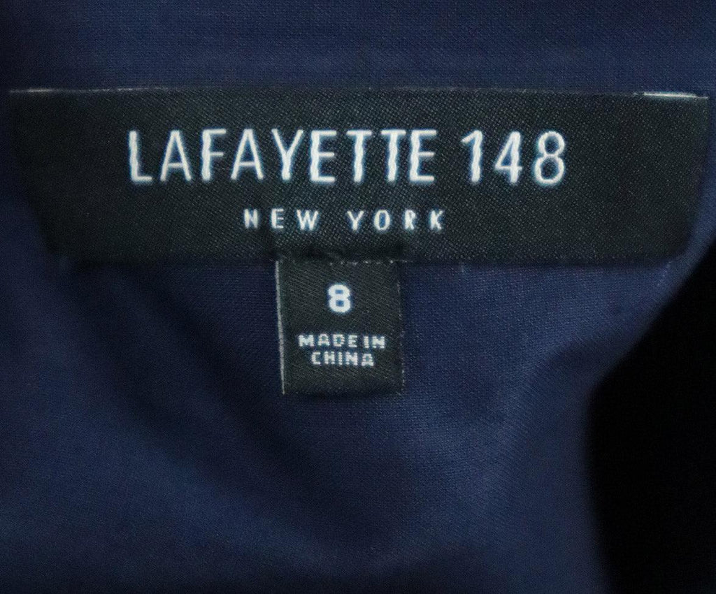 Lafayette Blue & White Striped Cotton Dress sz 8 - Michael's Consignment NYC