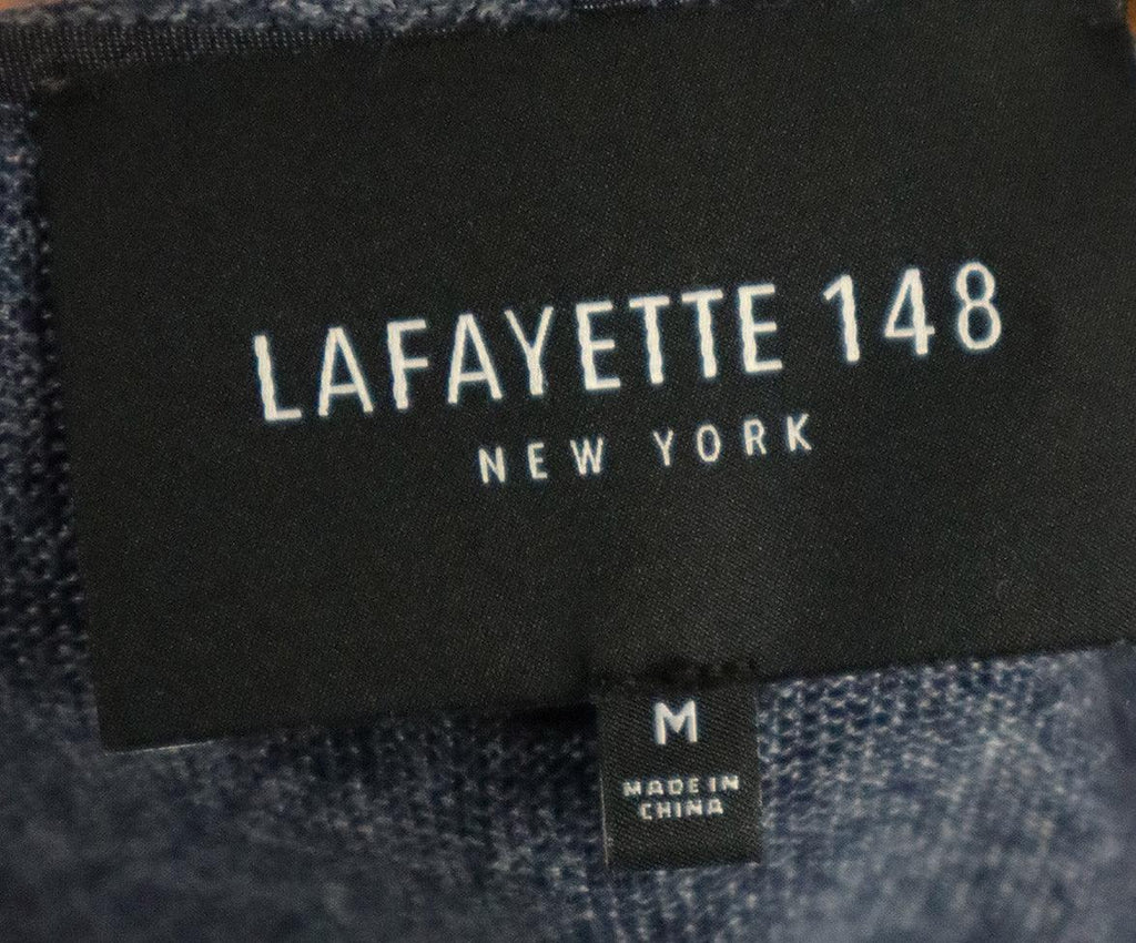 Lafayette Blue Suede & Linen Vest sz 8 - Michael's Consignment NYC
