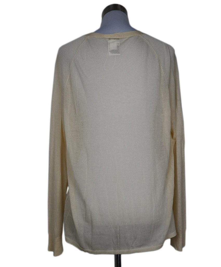 Lafayette Cream Cardigan Sweater sz 10 - Michael's Consignment NYC