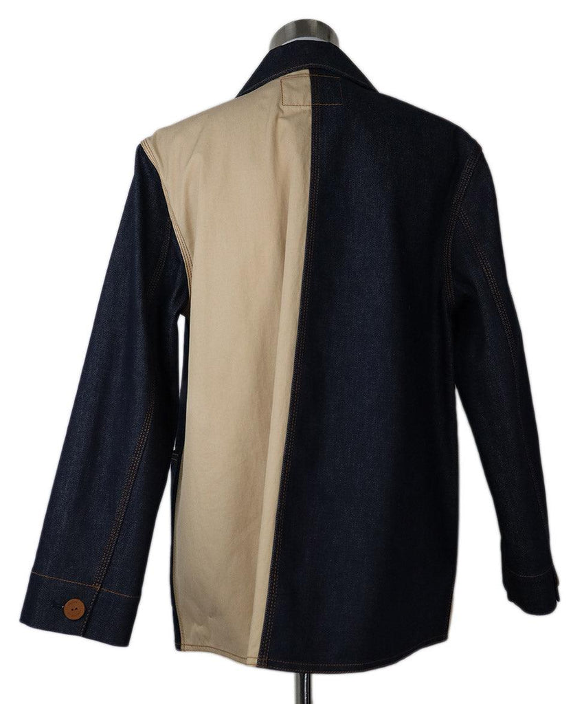 Lafayette Denim & Cotton Stitched Jacket sz 6 - Michael's Consignment NYC