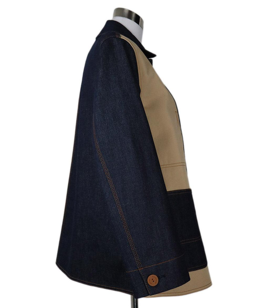 Lafayette Denim & Cotton Stitched Jacket sz 6 - Michael's Consignment NYC