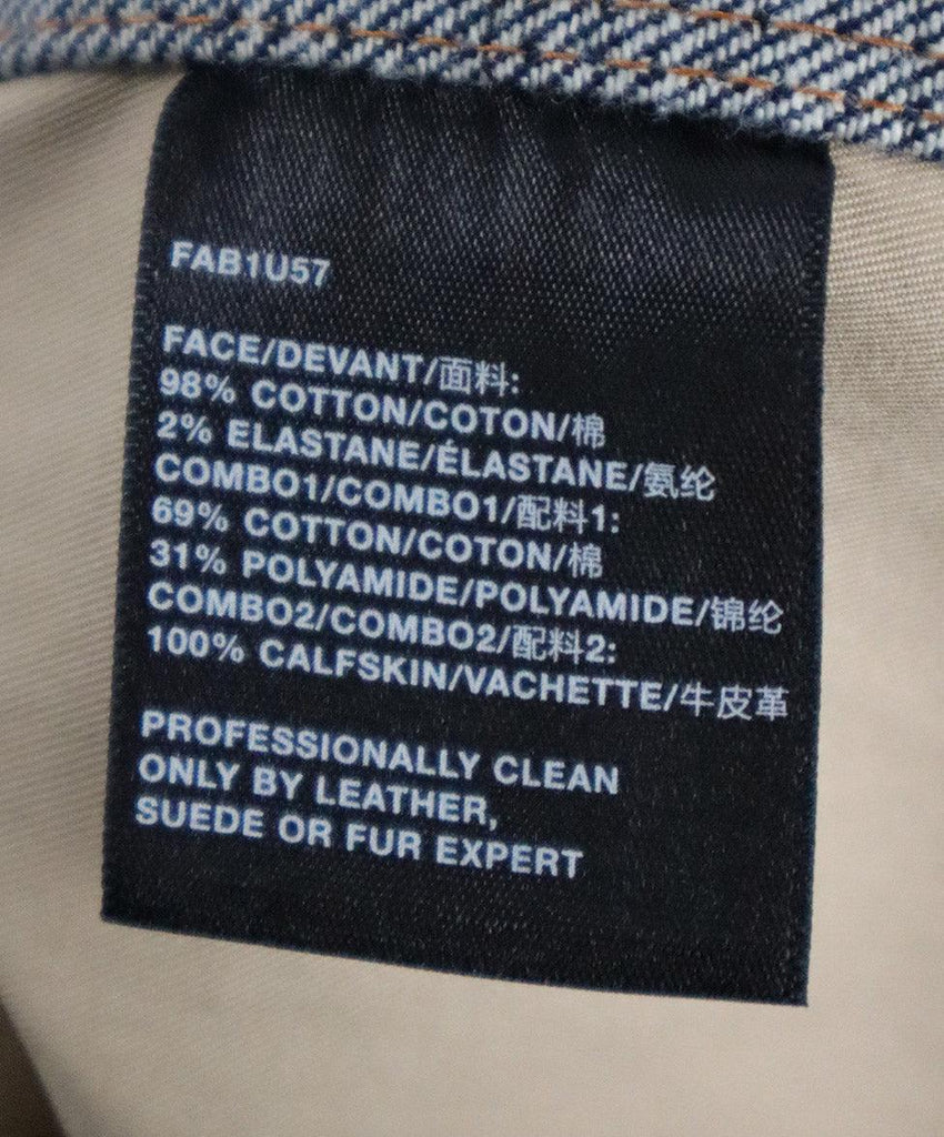 Lafayette Denim & Cotton Stitched Jacket sz 6 - Michael's Consignment NYC