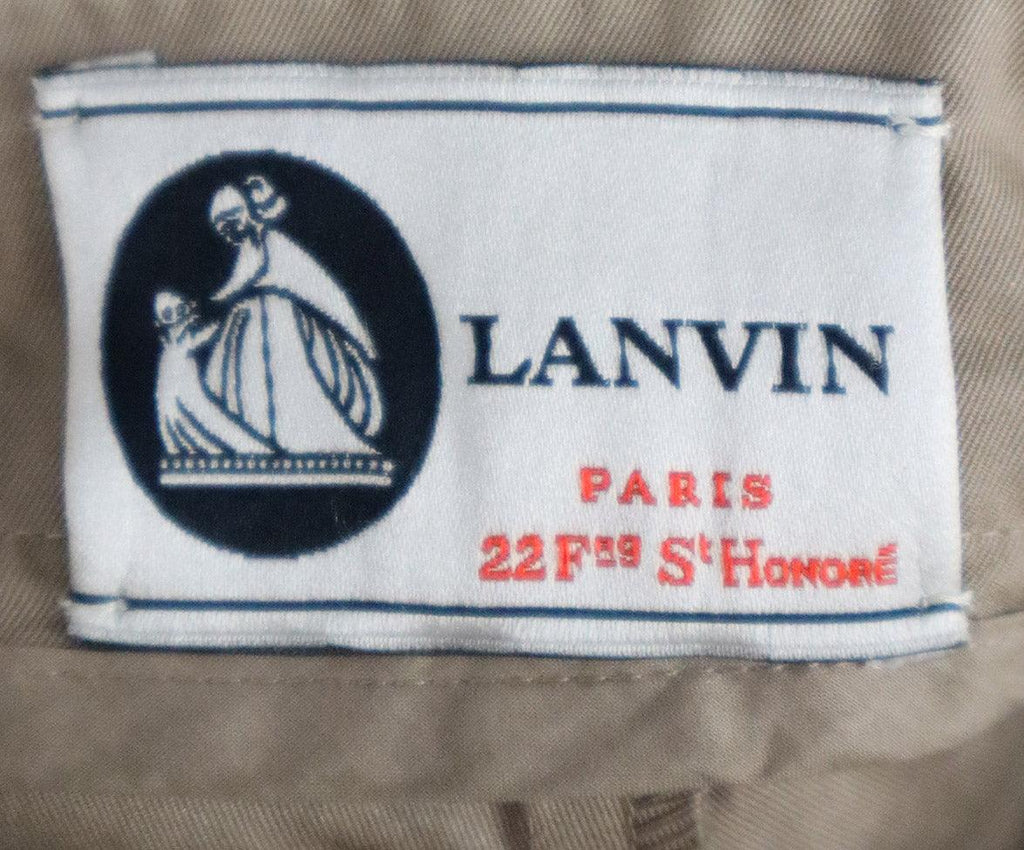 Lanvin Khaki Cotton Cropped Pants sz 6 - Michael's Consignment NYC