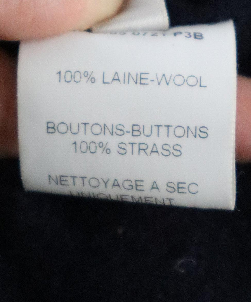 Lanvin Navy Wool Beaded Jacket sz 6 - Michael's Consignment NYC