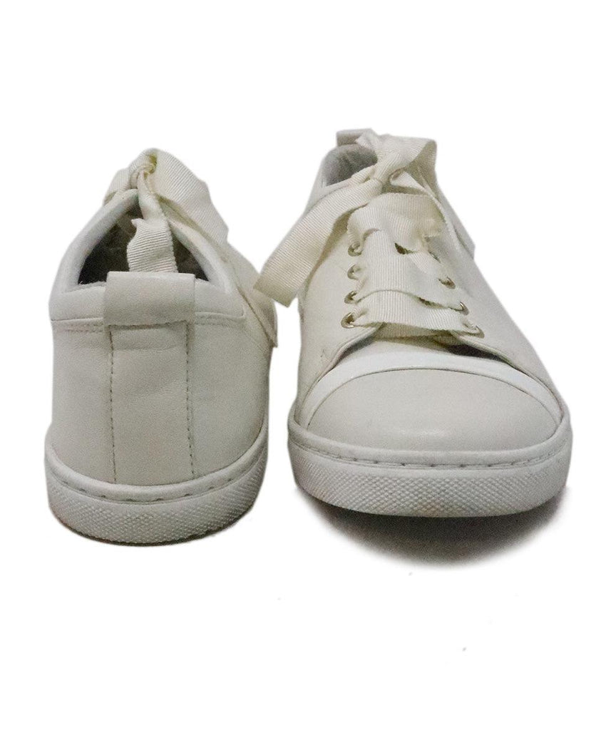Lanvin White Leather Sneakers sz 8 - Michael's Consignment NYC