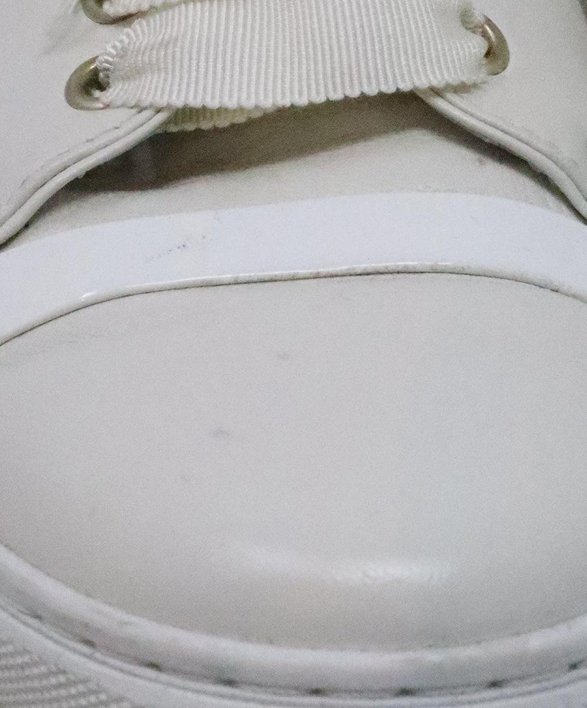Lanvin White Leather Sneakers sz 8 - Michael's Consignment NYC