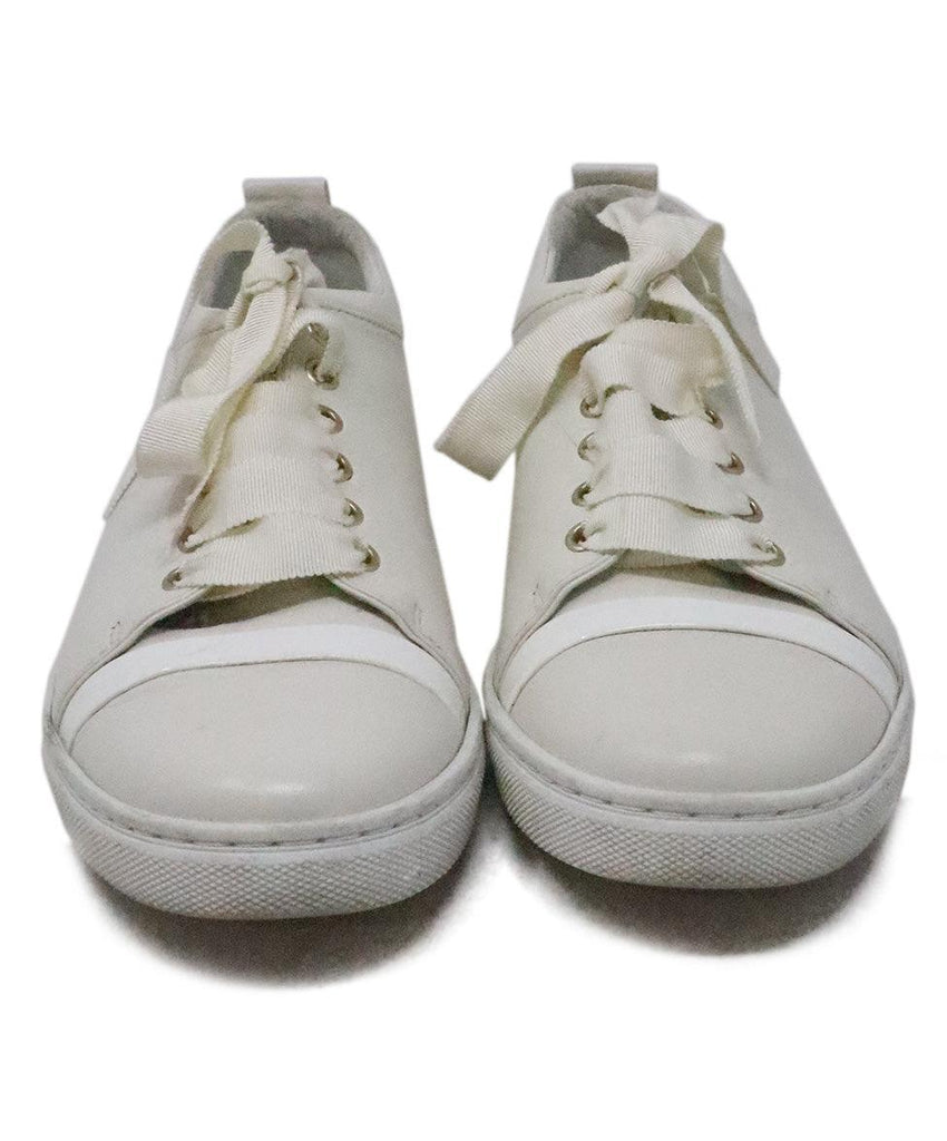 Lanvin White Leather Sneakers sz 8 - Michael's Consignment NYC