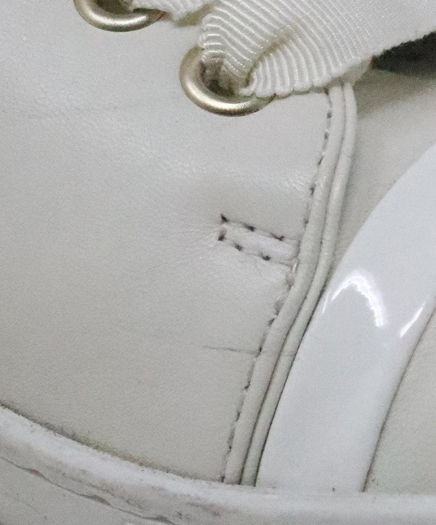 Lanvin White Leather Sneakers sz 8 - Michael's Consignment NYC