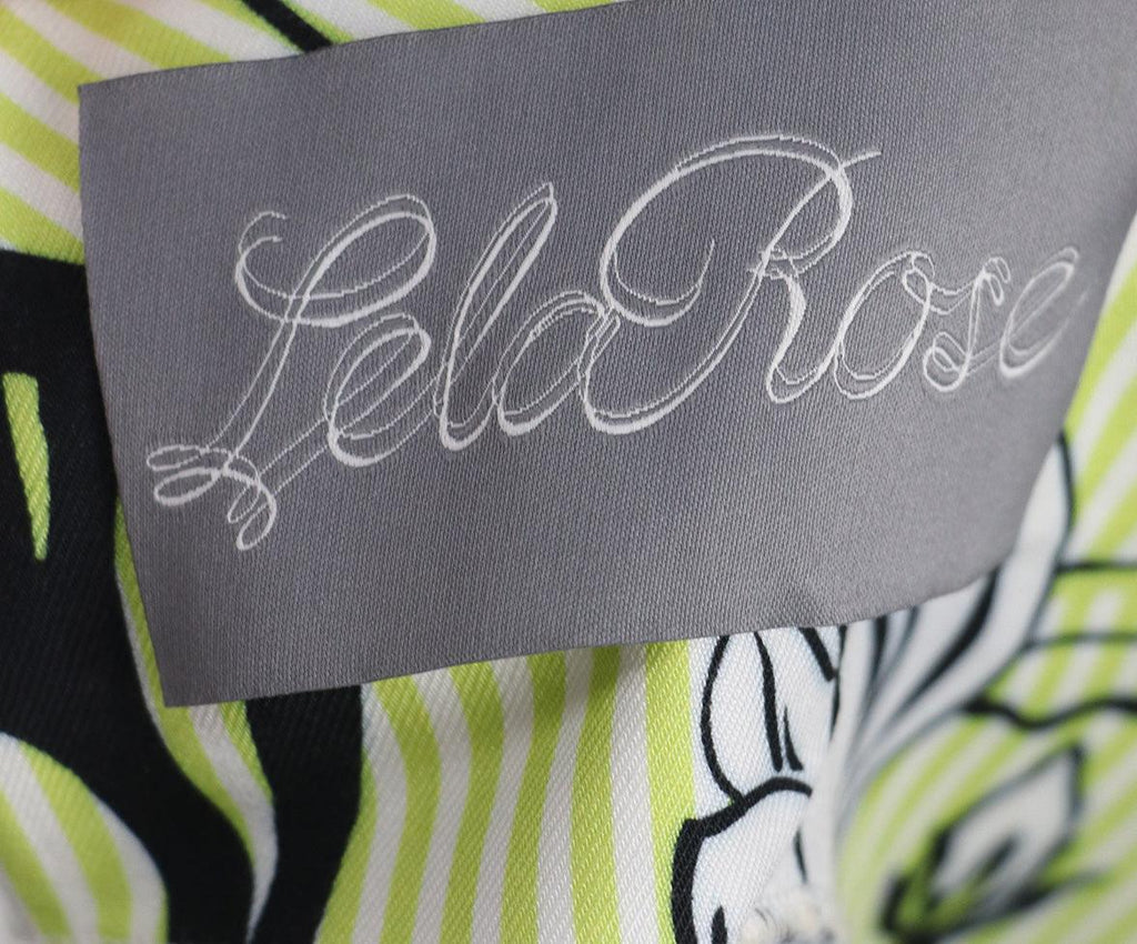 Lela Rose Green & Black Dress sz 8 - Michael's Consignment NYC