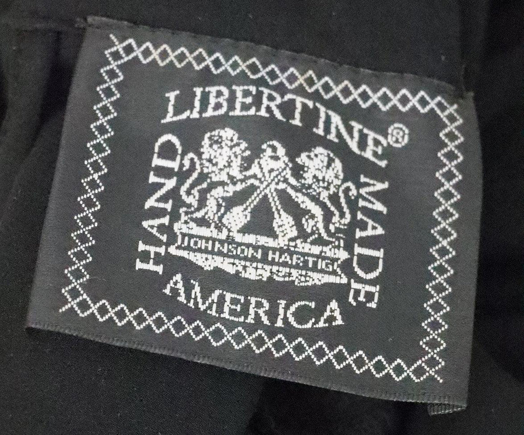 Libertine Black Embellished Silk Blouse sz 4 - Michael's Consignment NYC