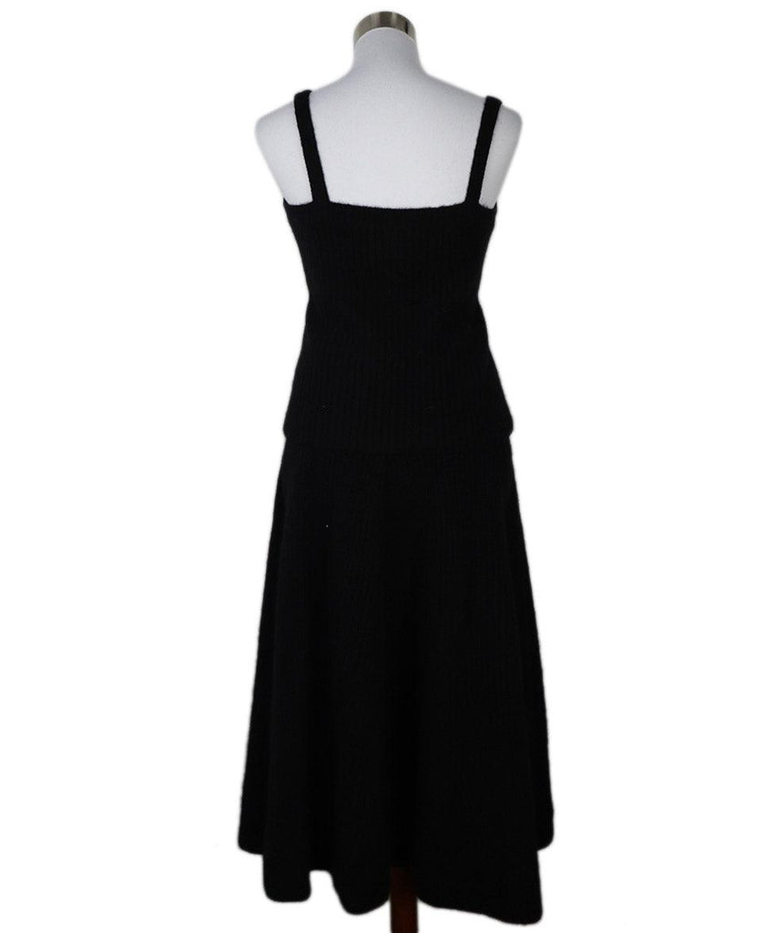 Lippes Black Cashmere Skirt Set sz 8 - Michael's Consignment NYC