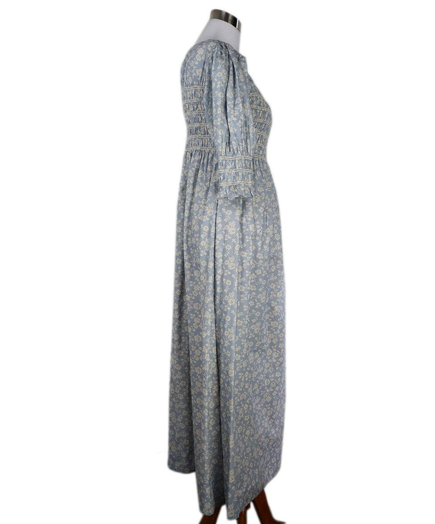 Loeffler Randall Blue & Ivory Floral Print Dress sz 4 - Michael's Consignment NYC