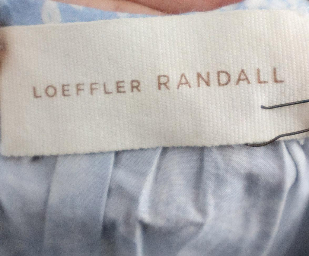 Loeffler Randall Blue & Ivory Floral Print Dress sz 4 - Michael's Consignment NYC