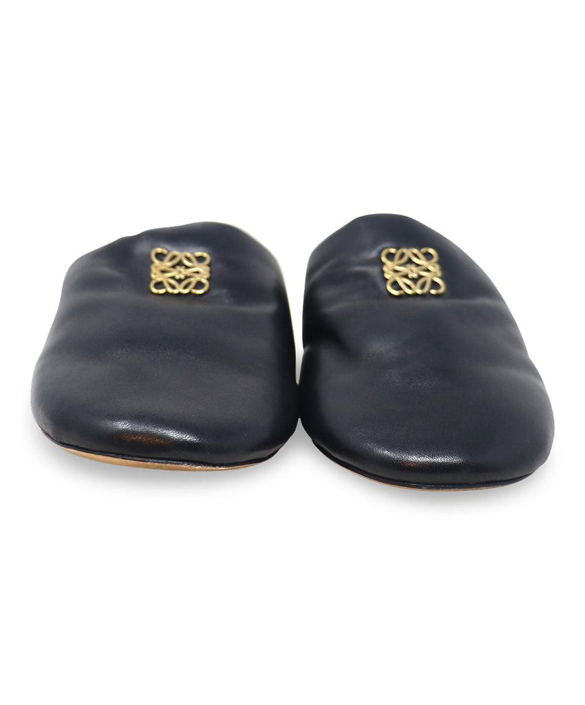 Loewe Black Leather Mules sz 9 - Michael's Consignment NYC