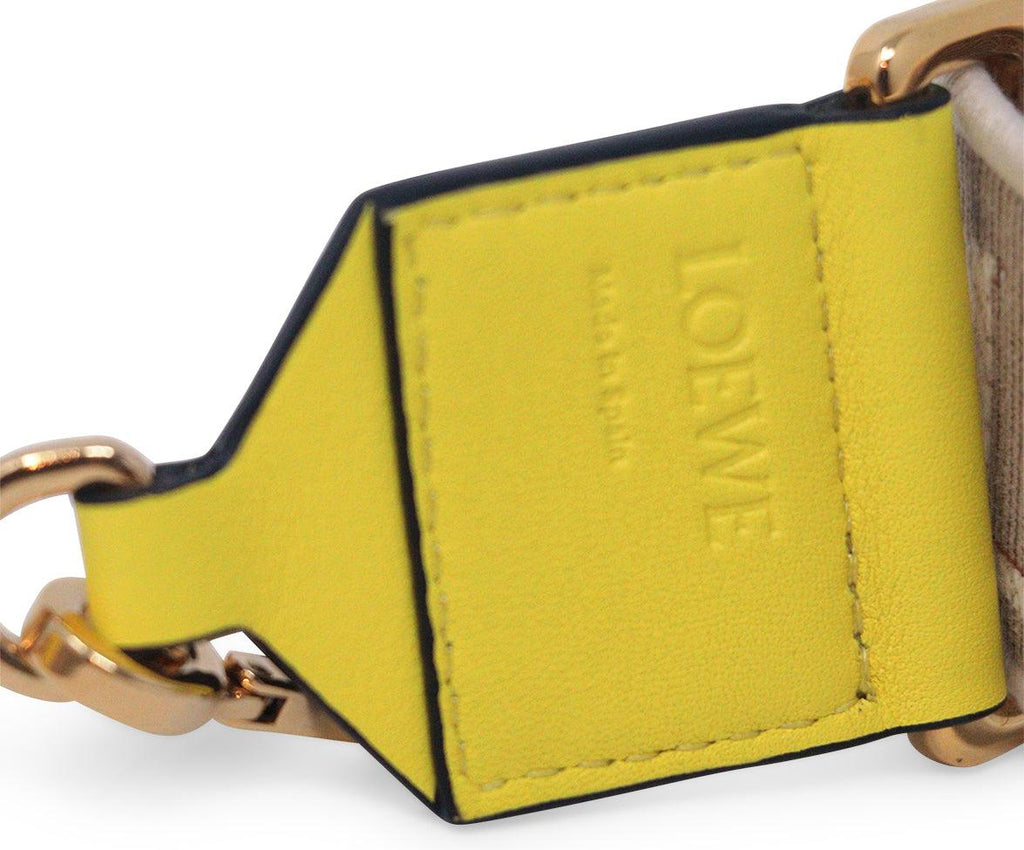 Loewe Lime Embroidered Bag Strap - Michael's Consignment NYC