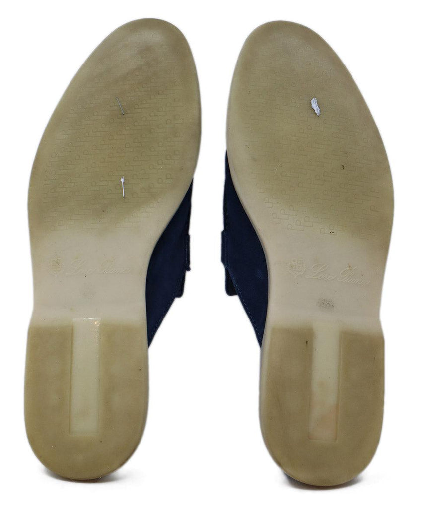 Loro Piana Blue Suede Slides sz 11 - Michael's Consignment NYC