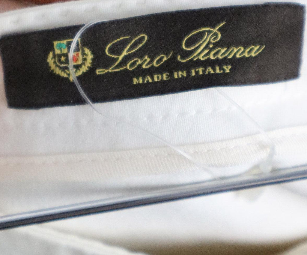 Loro Piana Cream Cotton Pants sz 4 - Michael's Consignment NYC