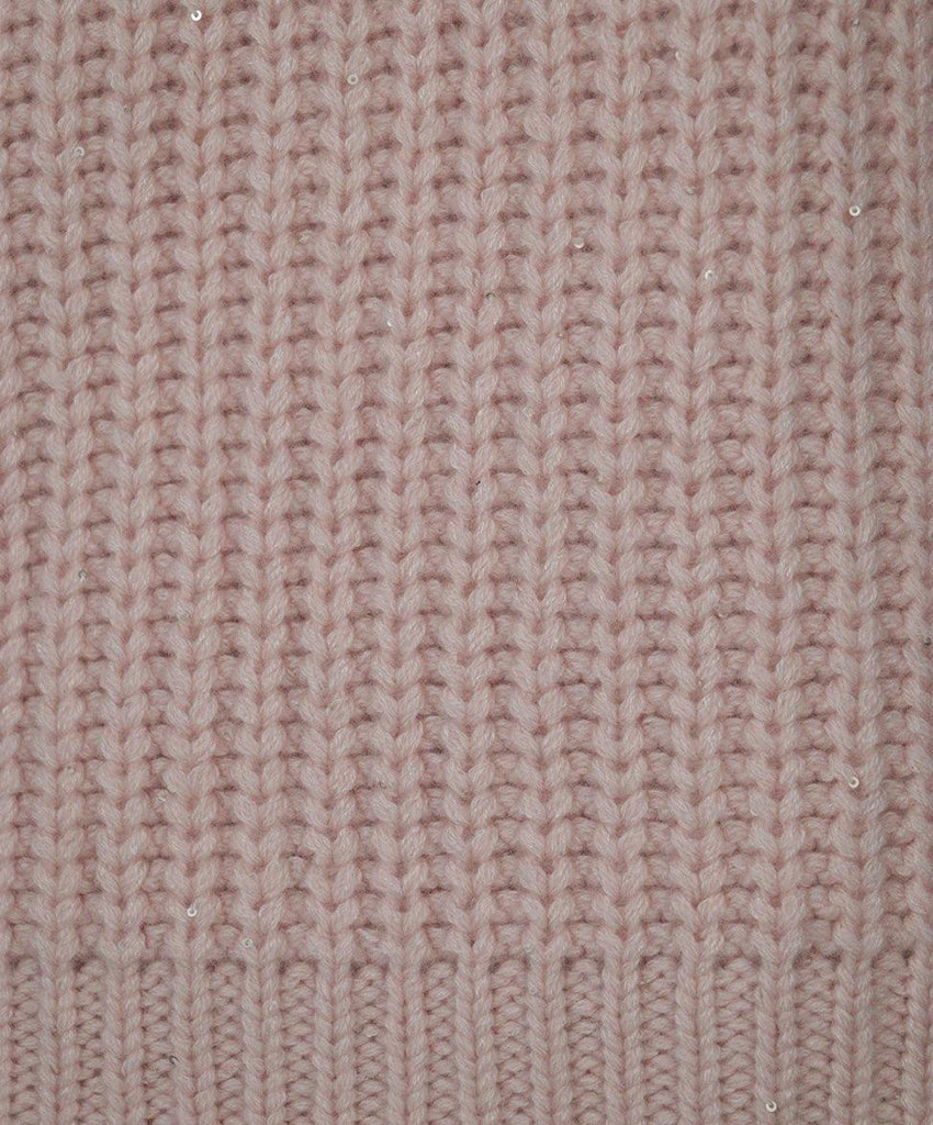 Loro Piana Pink Cashmere Sequin Turtleneck sz 4 - Michael's Consignment NYC