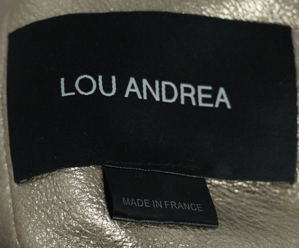 Lou Andrea Gold Shearling Coat sz 4 - Michael's Consignment NYC