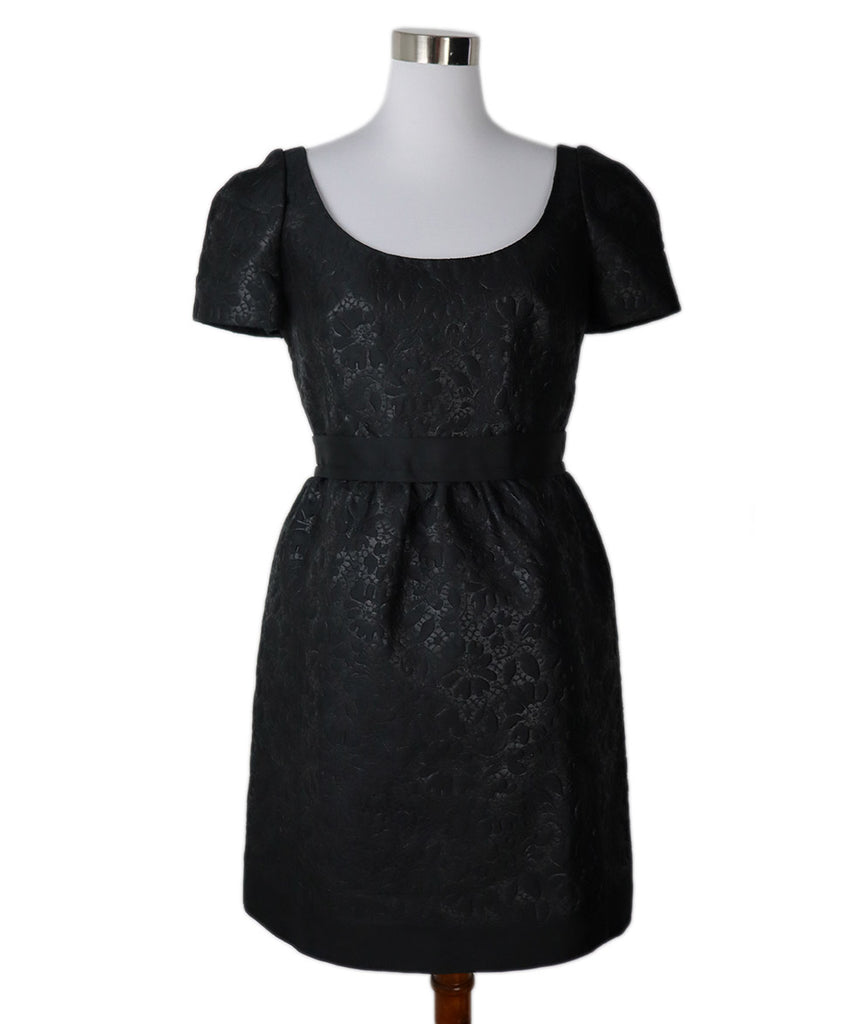 Louis Vuitton Black Brocade Silk Dress sz 4 - Michael's Consignment NYC