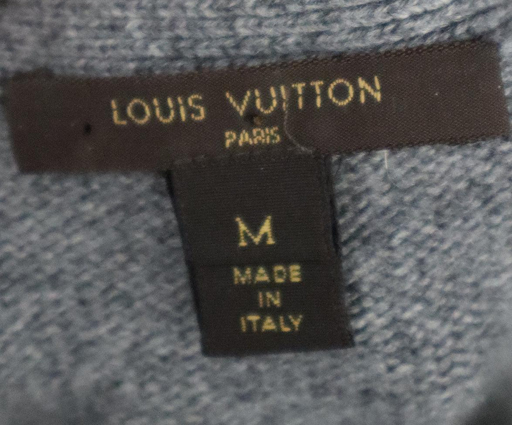 Louis Vuitton Grey Wool & Ivory Silk Cardigan sz 10 - Michael's Consignment NYC
