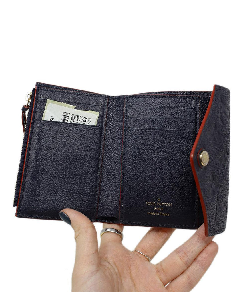 Louis Vuitton Navy Monogram Leather Wallet - Michael's Consignment NYC