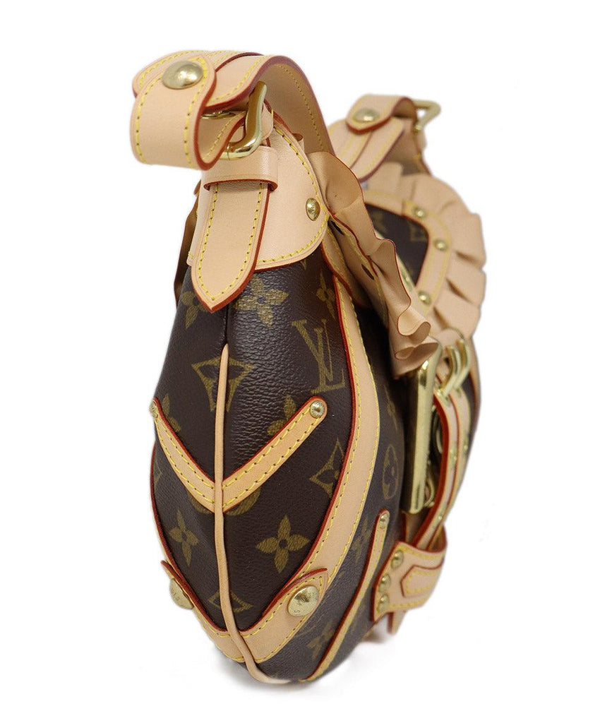 Louis Vuitton Tan & Brown Monogram Leonor Bag - Michael's Consignment NYC